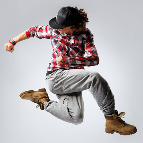 Dancer jumping